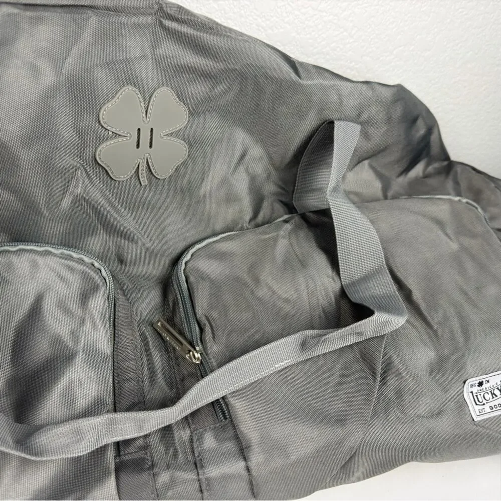 NWOT Lucky Brand Travel Duffel Bag 115L, Travel Bag, Large Duffle Charcoal Gray
